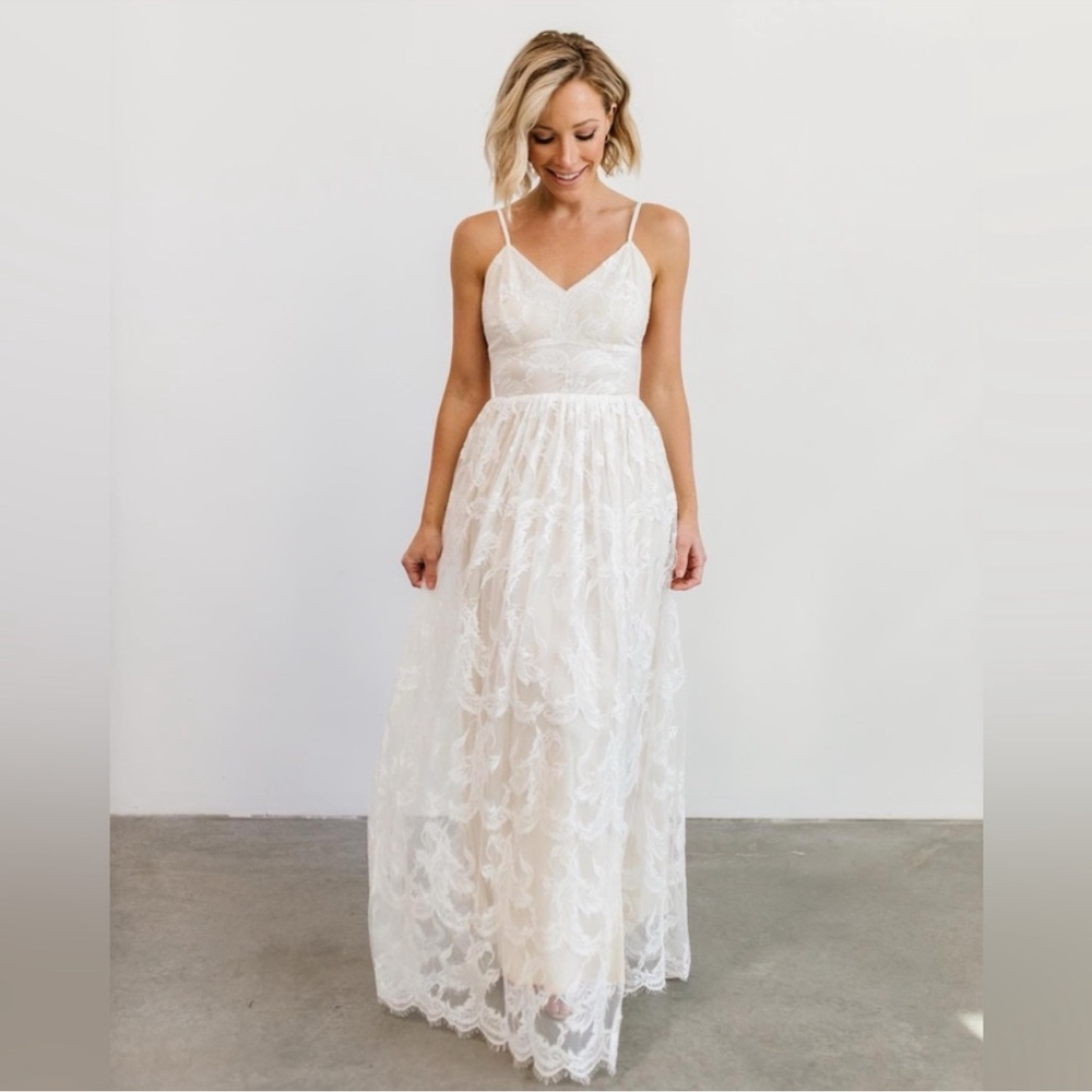 Baltic Born Ivory Lace Maxi Dress